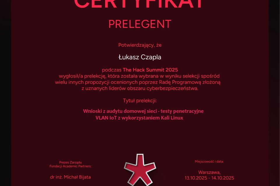 THE HACK SUMMIT – PRELEGENT